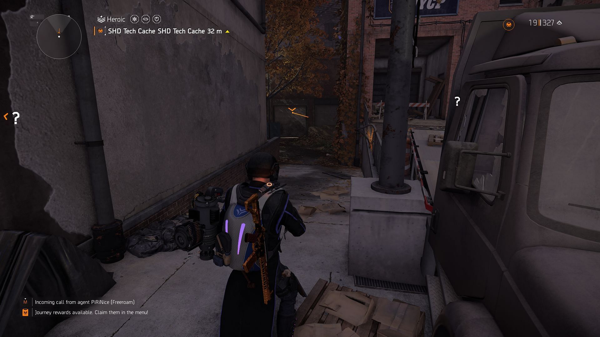 Alley that leads to the garage (Image via Ubisoft)